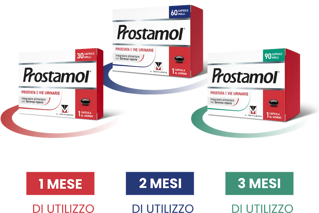 Set completo Prostamol con confezioni e blister