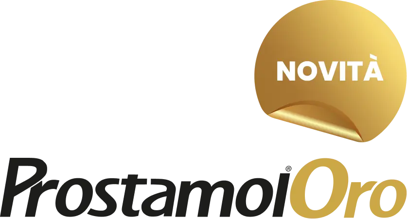 Logo Prostamol Oro con badge novità
